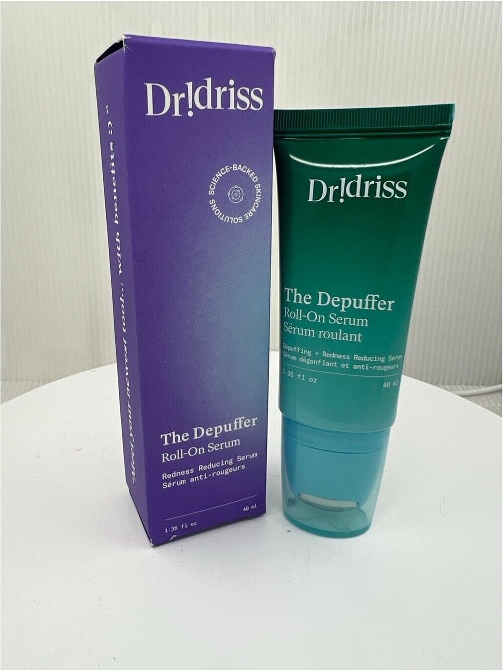 Dr!Driss The Depuffer Roll- On Serum, 1.35 fl oz/40 mL